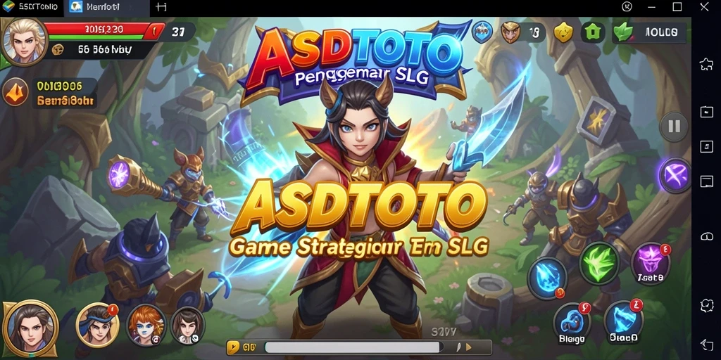 Screenshot gameplay ASDTOTO yang menampilkan aksi dan strategi SLG.