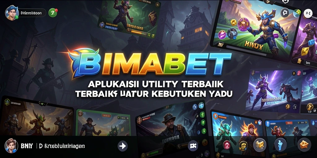 Tampilan antarmuka aplikasi BIMABET yang user-friendly dan menarik.