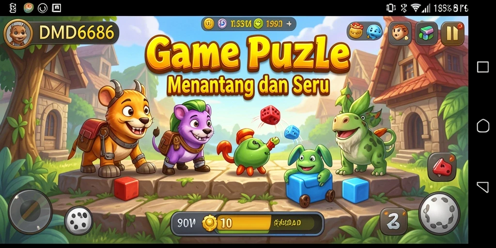Tampilan gameplay DMD686 yang seru dan menantang.