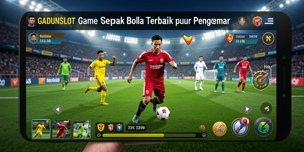 Tampak seru gameplay soccer di GADUNSLOT.