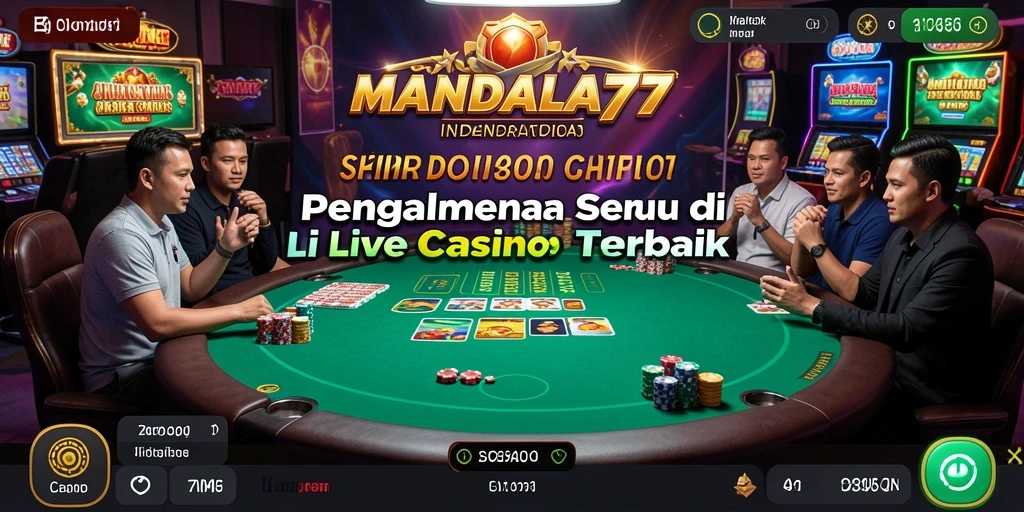 Tampilan gameplay mendebarkan di Live Casino MANDALA77.