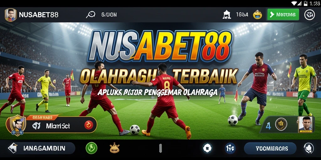 Tampilan gameplay NUSABET88 saat mengikuti pertandingan olahraga secara langsung.
