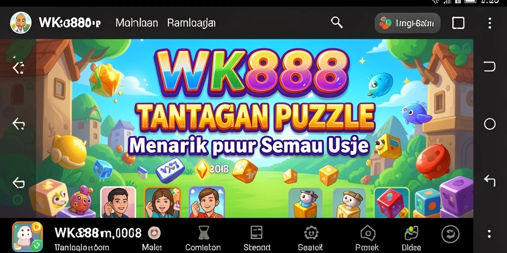 Tampilan gameplay seru dan penuh tantangan dari WK888.